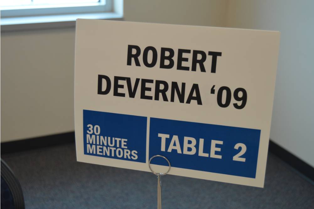 Robert Deverna at the 30 Minute Mentors Event